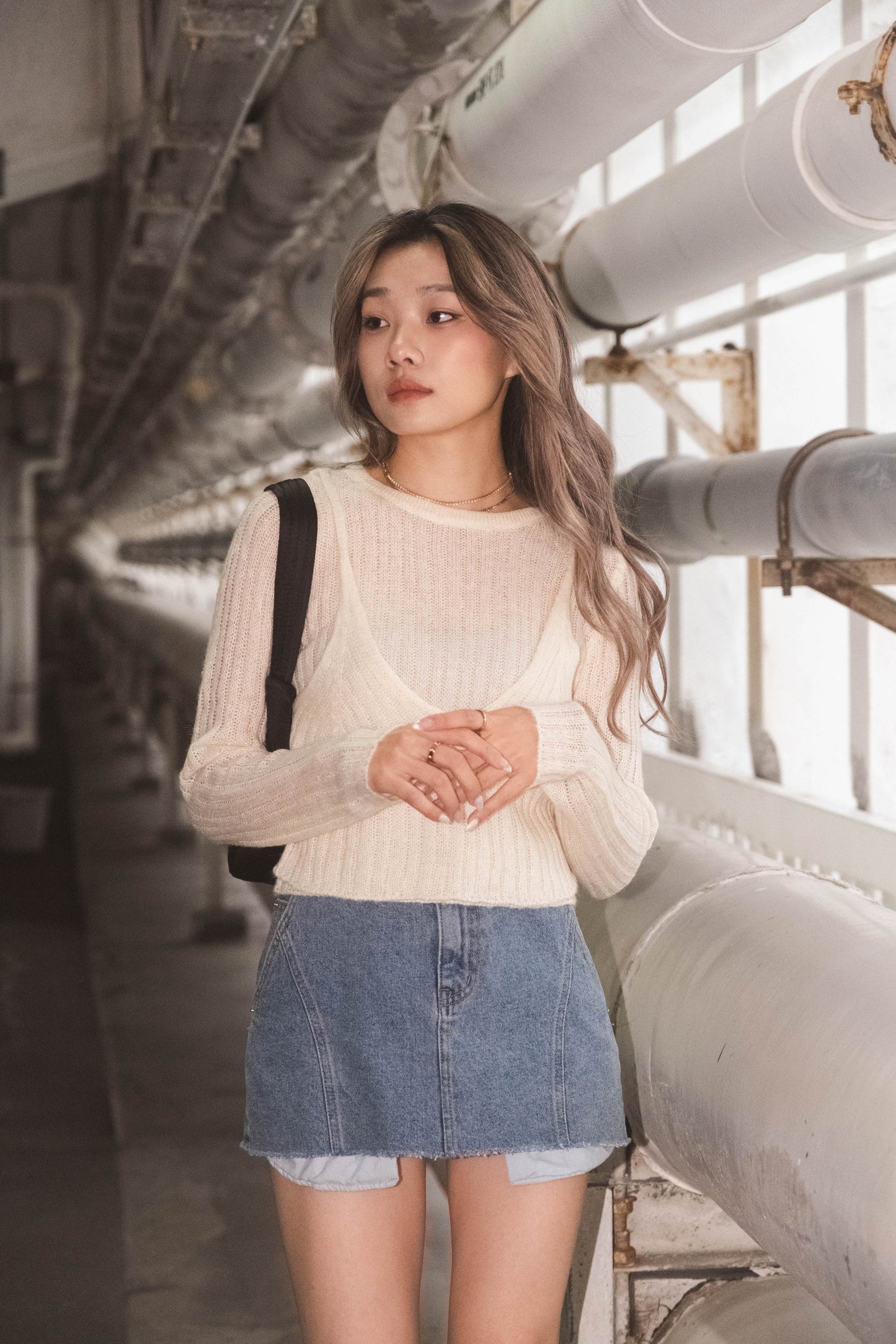 [ 氣質簡約~ 軟熟針織 top ] Swing & Swing Soft Knit Top - 2 colours