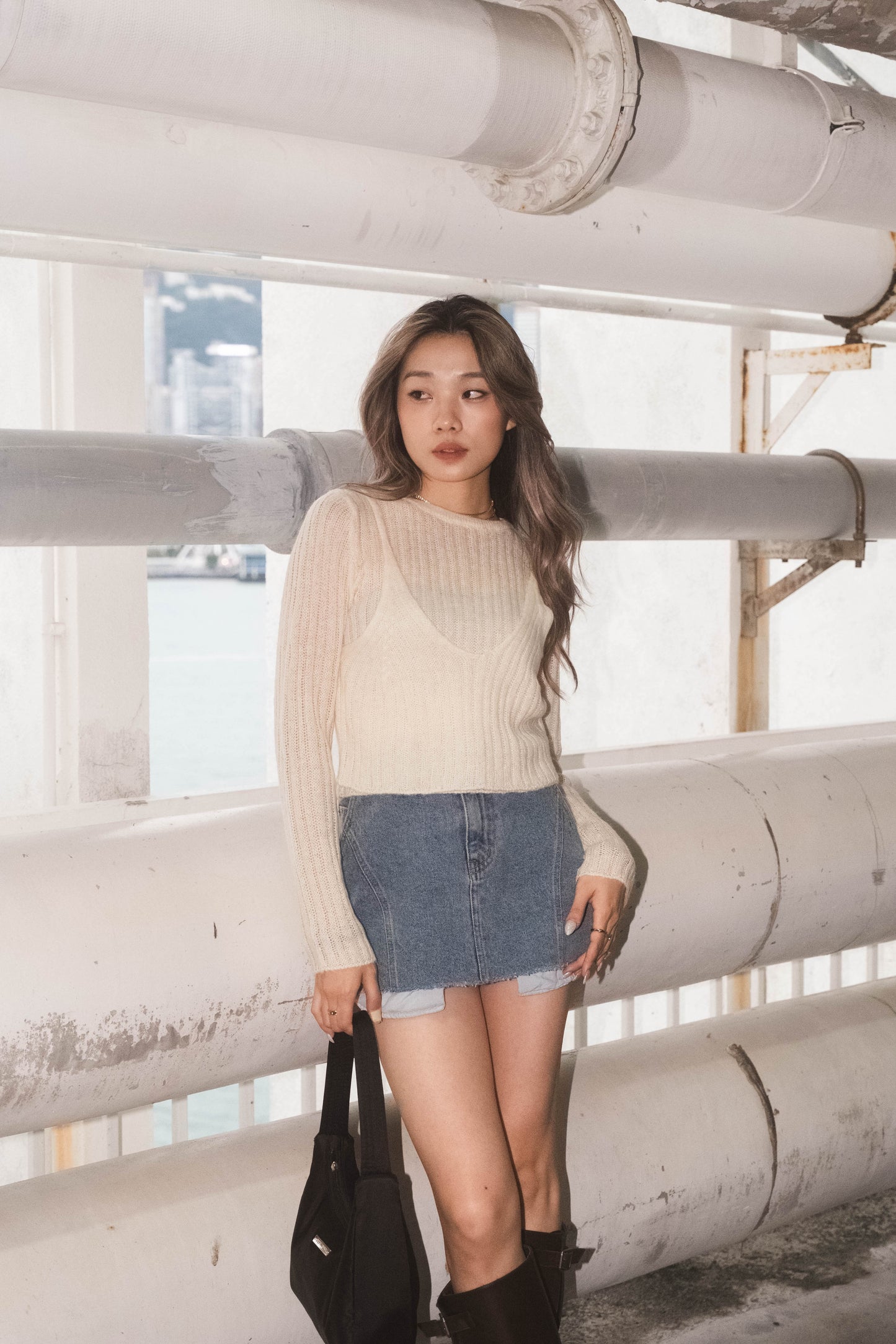 [ 氣質簡約~ 軟熟針織 top ] Swing & Swing Soft Knit Top - 2 colours