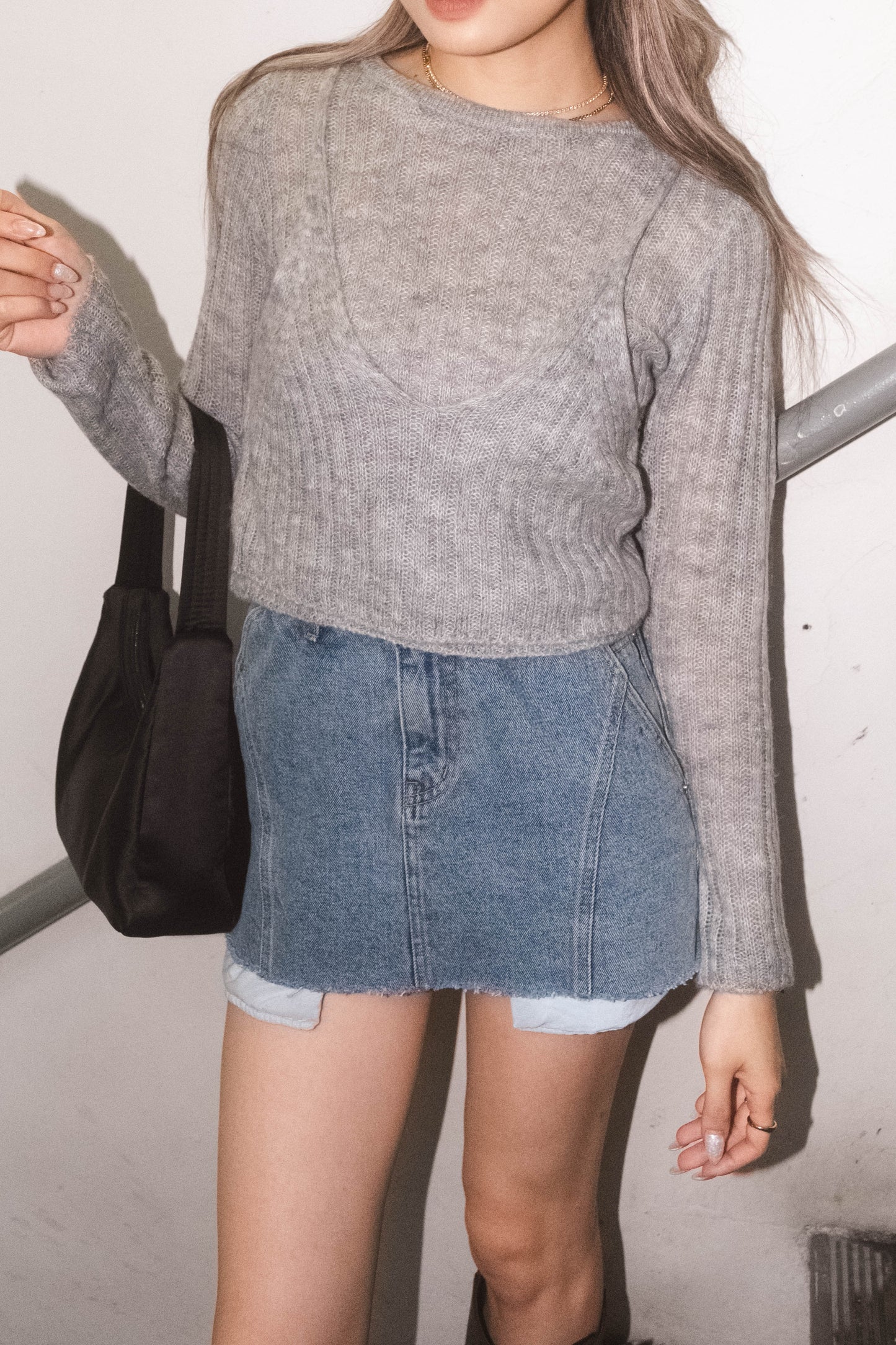 [ 氣質簡約~ 軟熟針織 top ] Swing & Swing Soft Knit Top - 2 colours