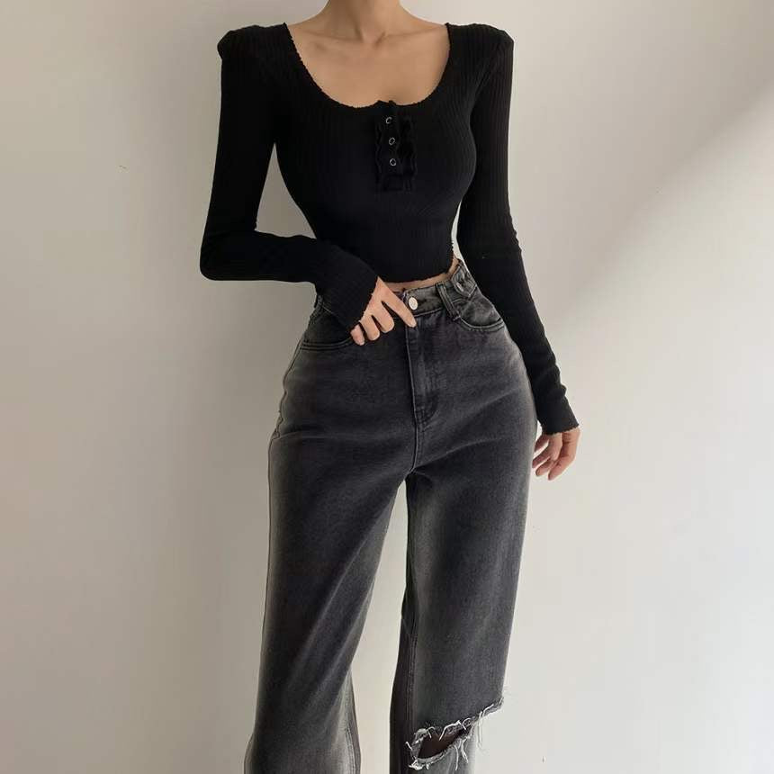 [ Basic 軟林林長袖 top ] On Trend Padded Long Sleeve Top