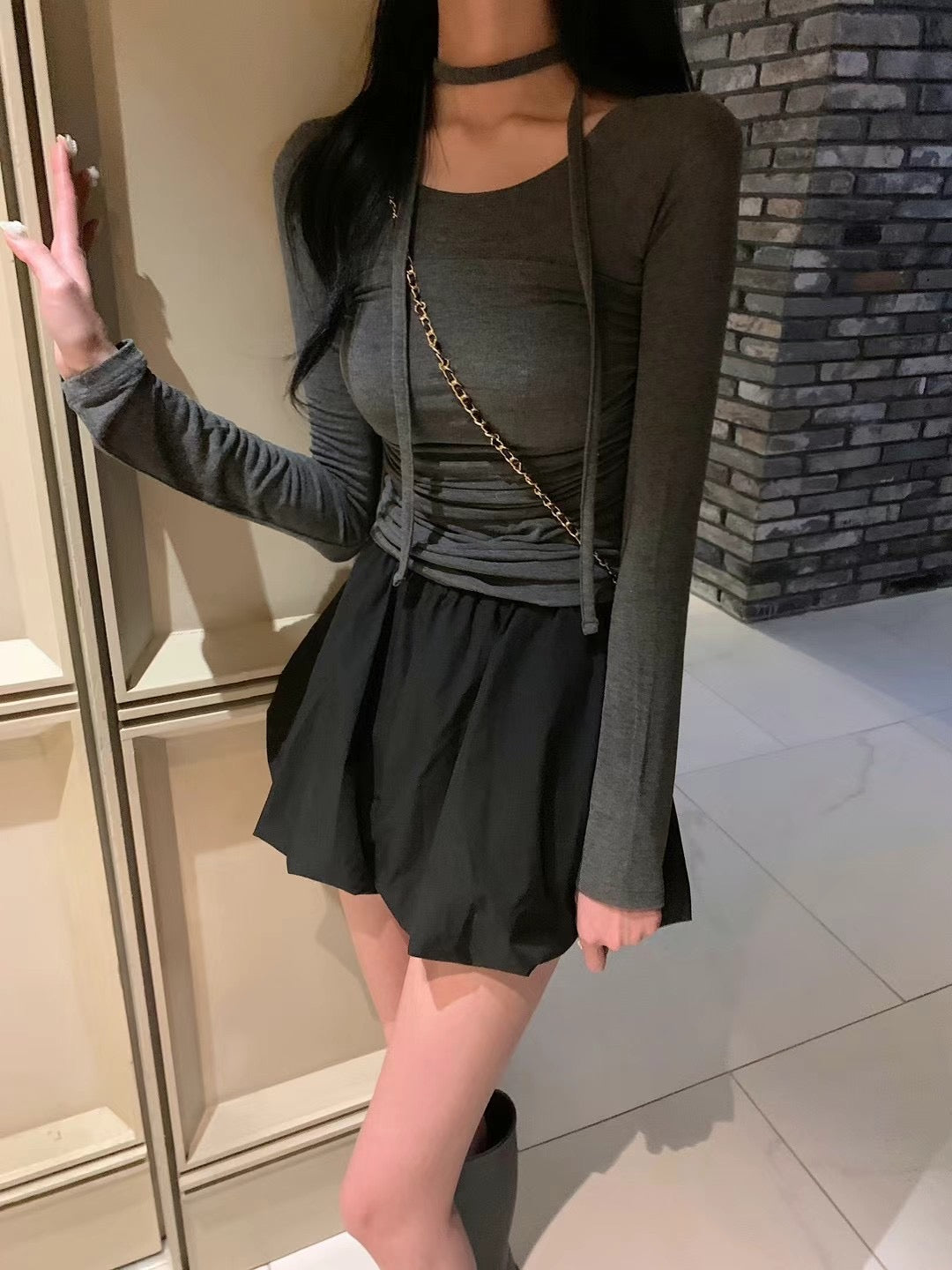 [ 極親膚, 多著法! 秋冬必備單著 top ] Breezy 3-way Stretchy Top - 3 colours