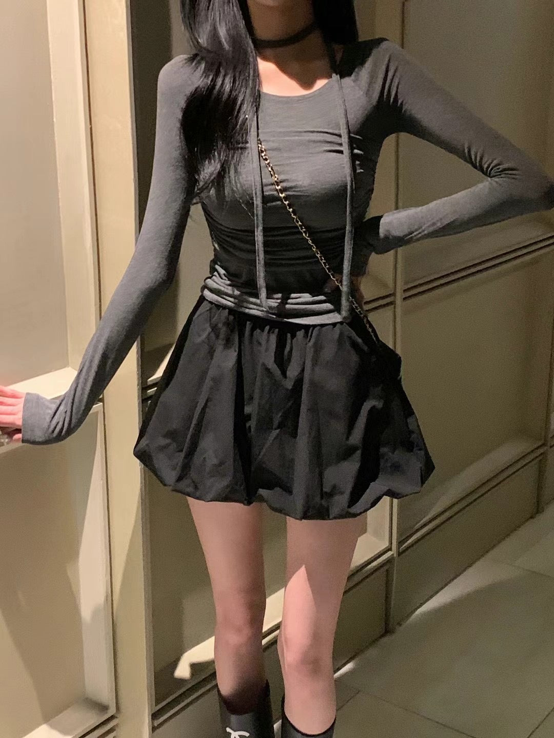 [ 極親膚, 多著法! 秋冬必備單著 top ] Breezy 3-way Stretchy Top - 3 colours
