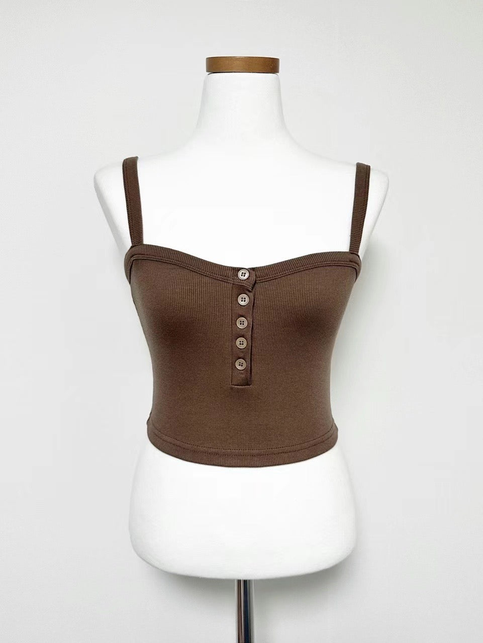 [ 多色! 基礎百搭~鈕扣背心 ] Basic Max Button Up Cami - 6 colours
