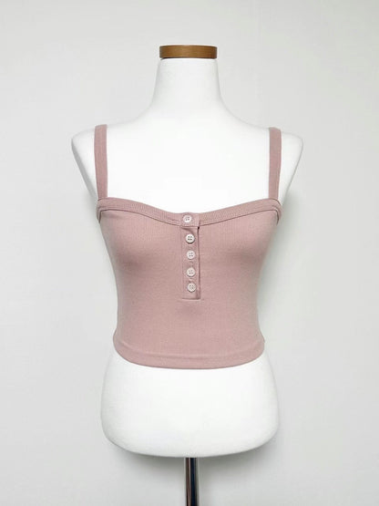 [ 多色! 基礎百搭~鈕扣背心 ] Basic Max Button Up Cami - 6 colours