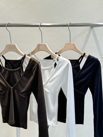 [ 簡約假兩件親膚 top ] Easy Peasy Top - 3 colours