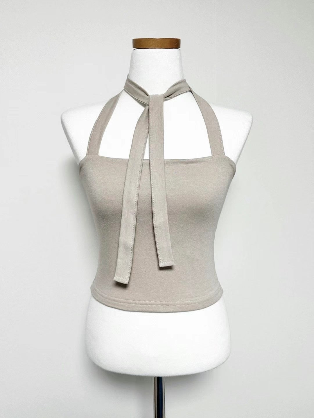[ 簡約露背綁帶~ 多種著法! ] Tie-up Halter Top - 5 colours