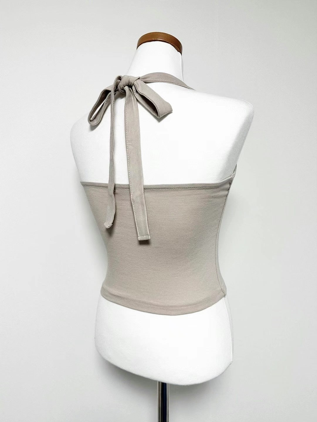 [ 簡約露背綁帶~ 多種著法! ] Tie-up Halter Top - 5 colours
