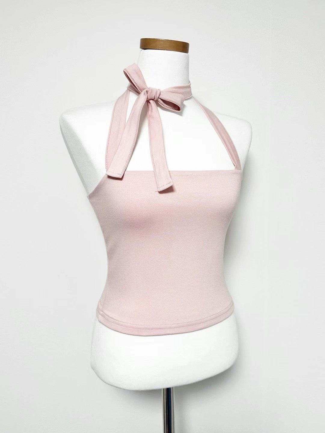 [ 簡約露背綁帶~ 多種著法! ] Tie-up Halter Top - 5 colours