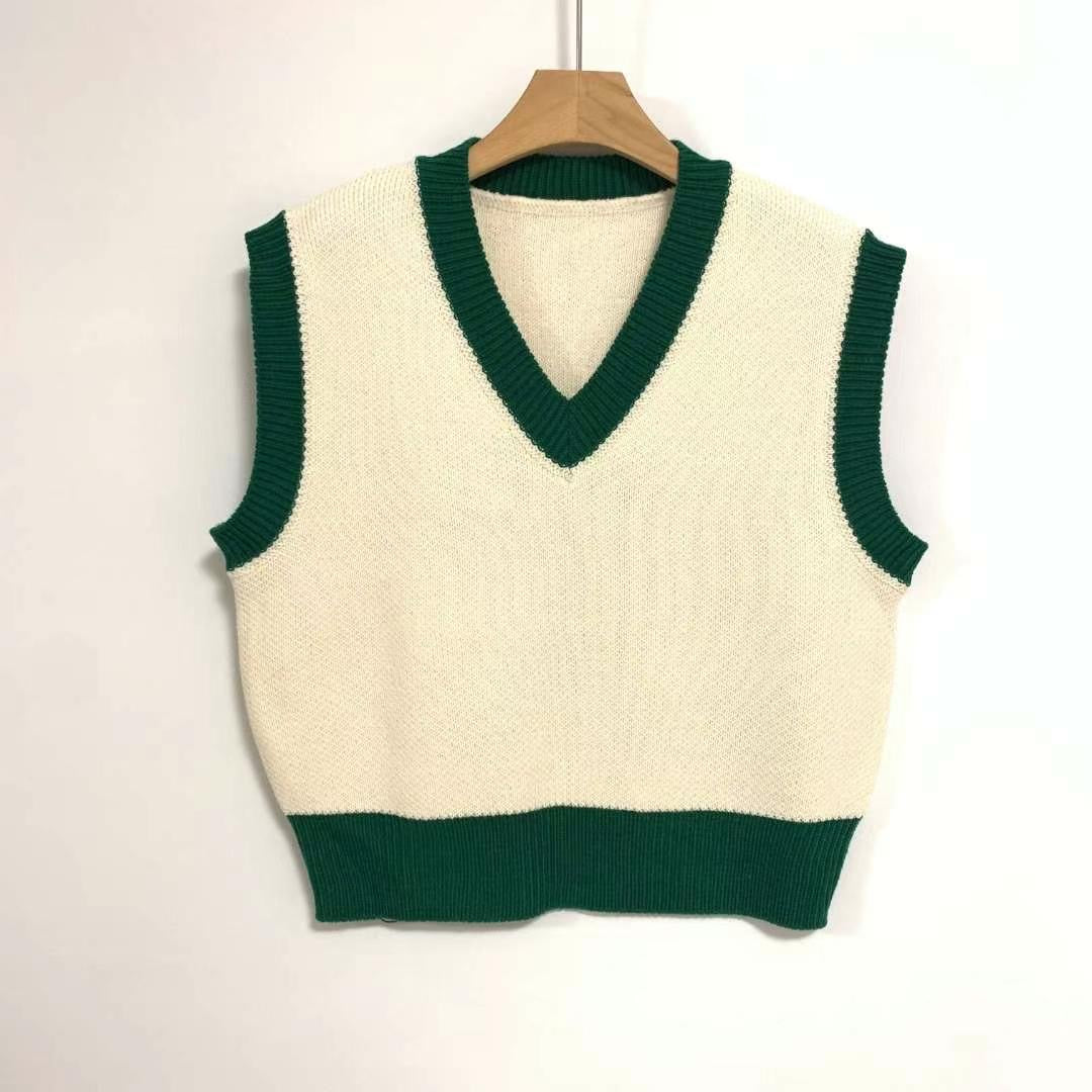 [ 歐美&韓系必入手! ] Cover Up V Neck Knit Vest - 3 colours