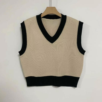 [ 歐美&韓系必入手! ] Cover Up V Neck Knit Vest - 3 colours
