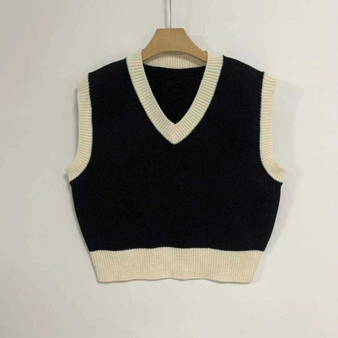 [ 歐美&韓系必入手! ] Cover Up V Neck Knit Vest - 3 colours