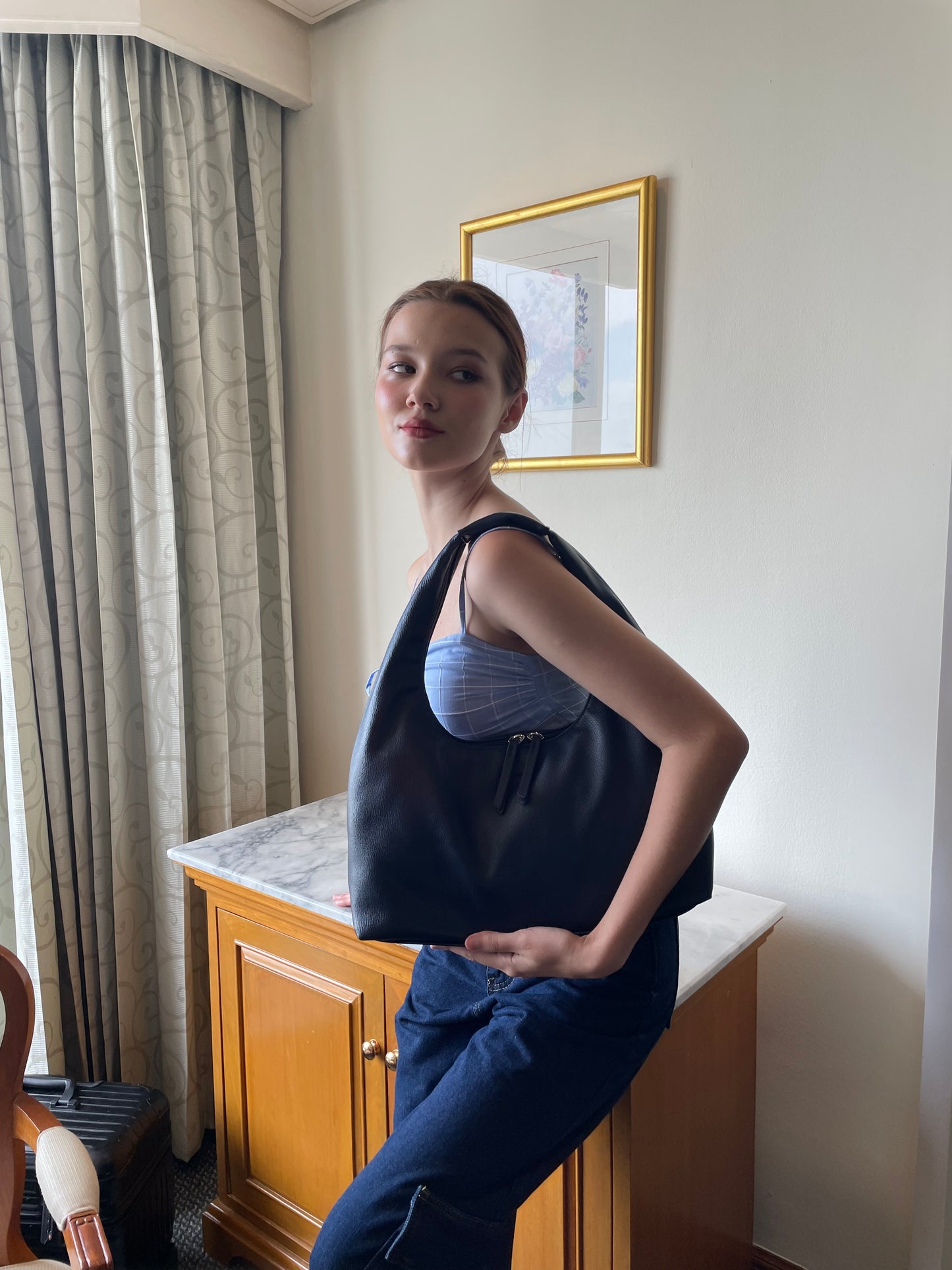 July Mansion - Large Jersey in Navy