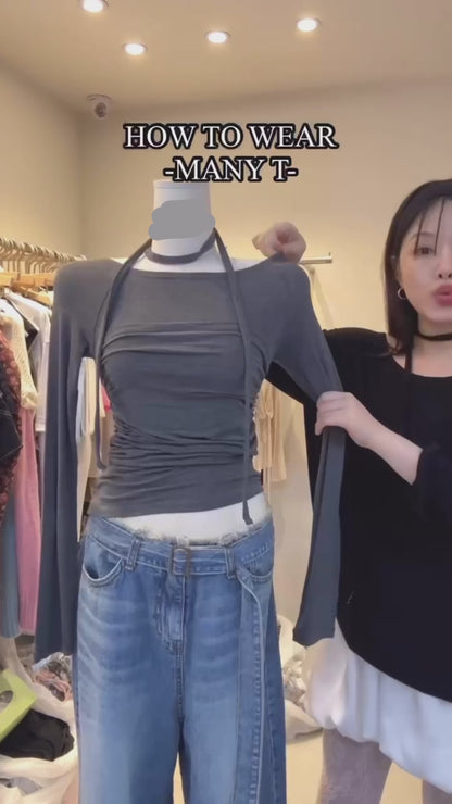 [ 極親膚, 多著法! 秋冬必備單著 top ] Breezy 3-way Stretchy Top - 3 colours