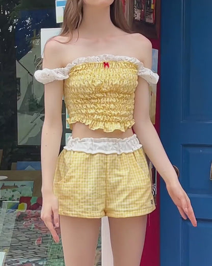 [ 超可愛套裝! 悠閒週末 vibe~ ] Morning Mindy Set - Yellow