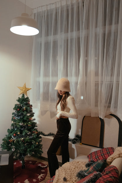 Round Neck Second Skin Top - Ivory
