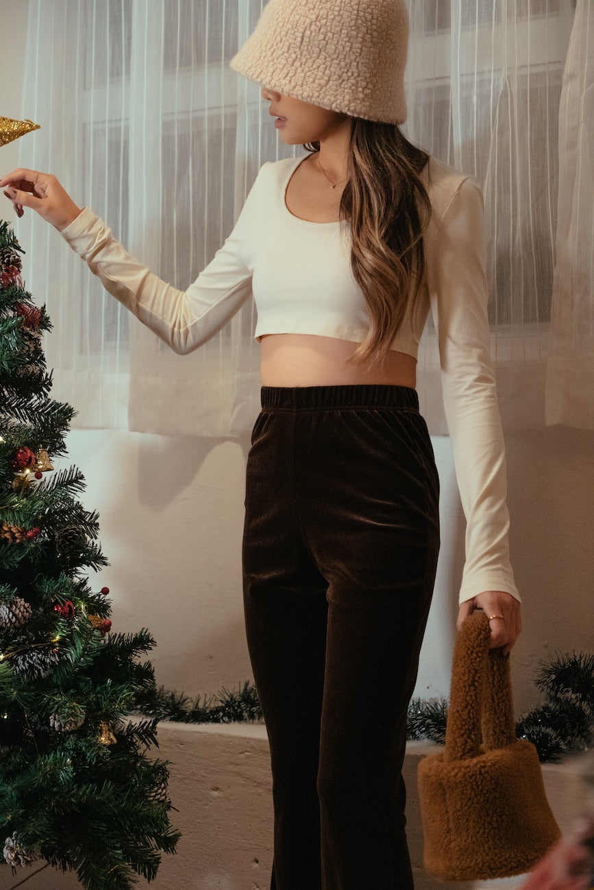 Round Neck Second Skin Top - Ivory