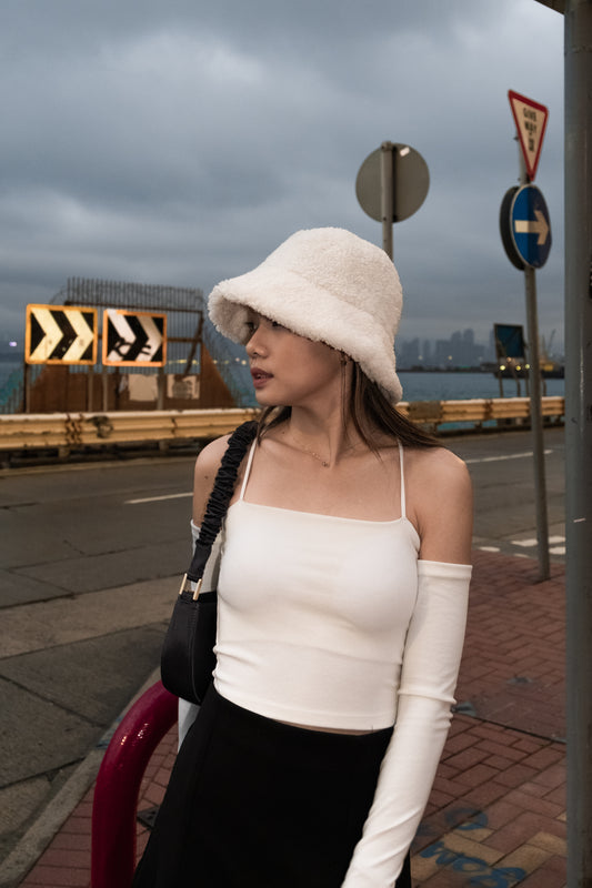 [ 極致小性感 ♥] Lovers Crossed Back Padded Top - White